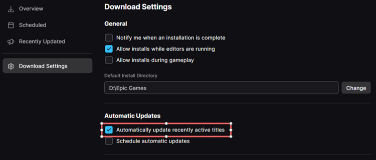 Enable auto-update for any pending patches