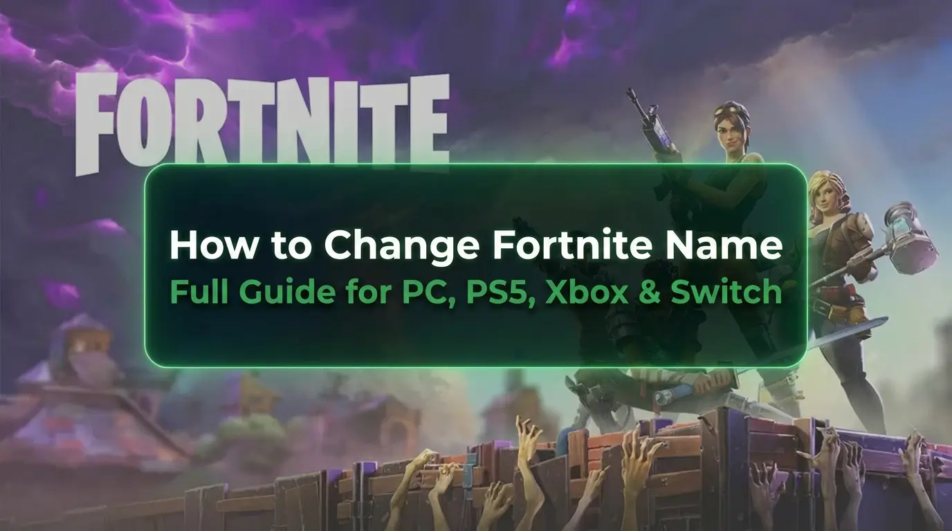 Как изменить имя в Fortnite