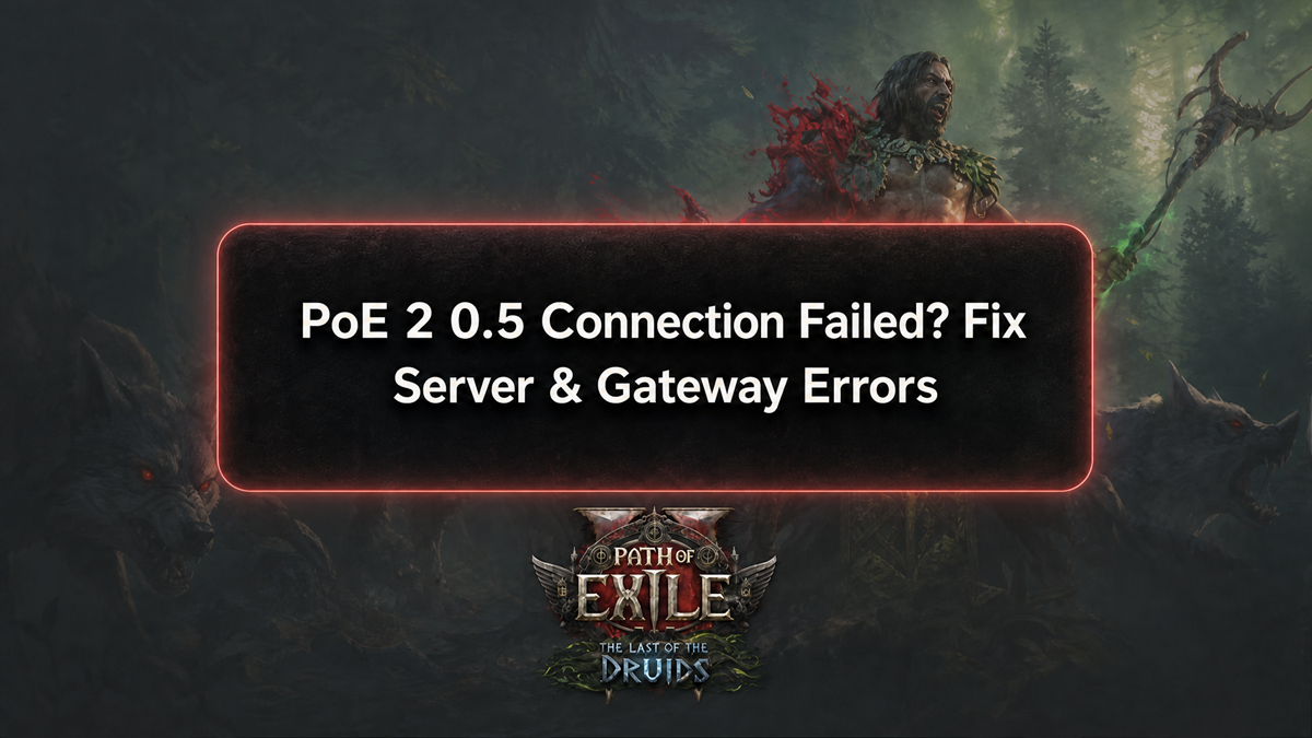 PoE 2 0.5 connection failed error and server gateway troubleshooting guide