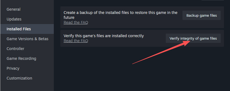 Steam verify integrity of game files for Path of Exile 2
