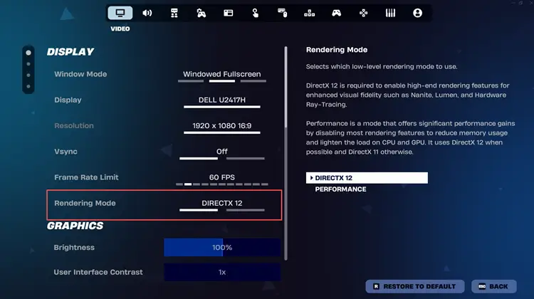 Switch different rendering mode to improve stability