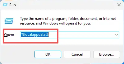 Use win plus r to delete fortnite configuration files