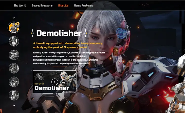 Biosuit class system in rf online next