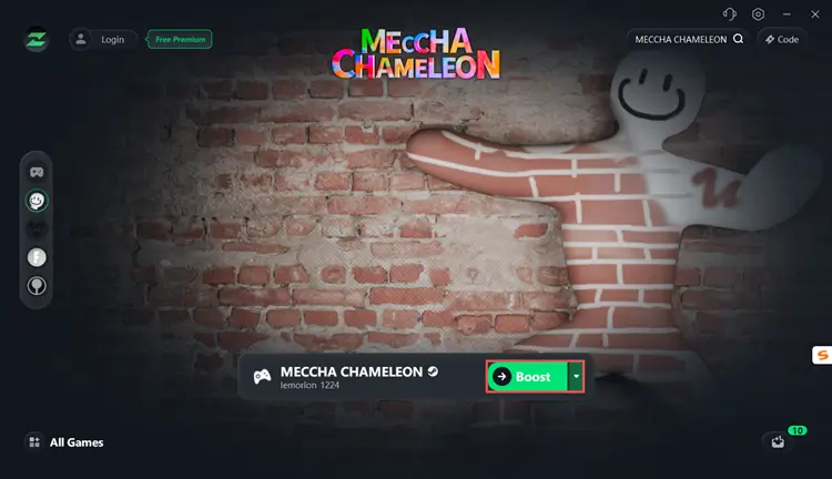 Boost MECCHA CHAMELEON with LagZapper to reduce lag