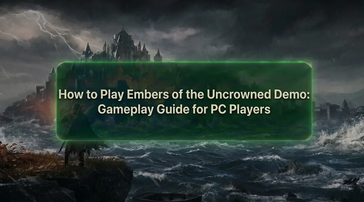 Рекламный баннер демо-версии Embers of the Uncrowned