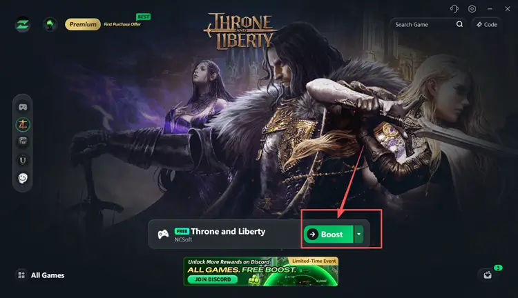 Boost Throne and Liberty with LagZapper