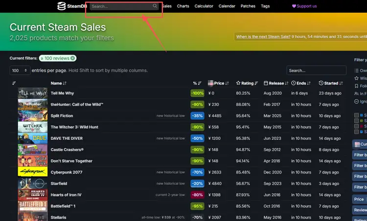Use steamdb to check historical price