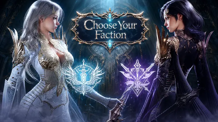 Aion 2 faction selection screen