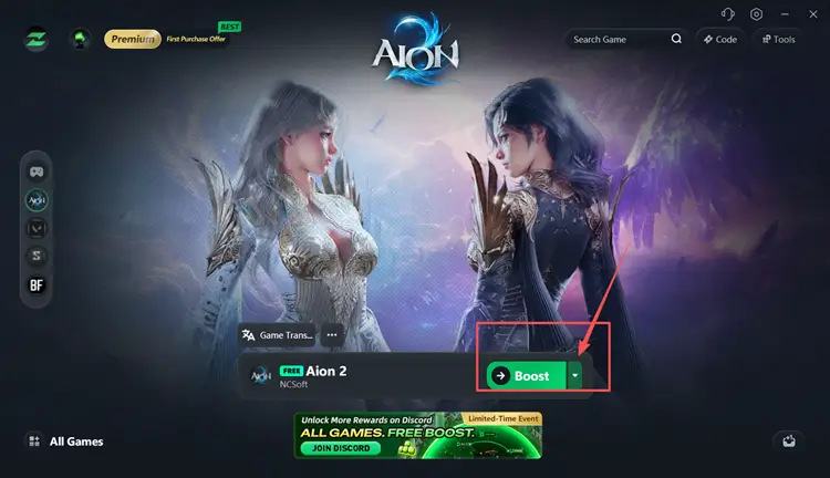 Boost AION 2 with LagZapper before launching the game