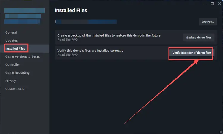 Verify integrity of Granblue Fantasy Relink game files on Steam