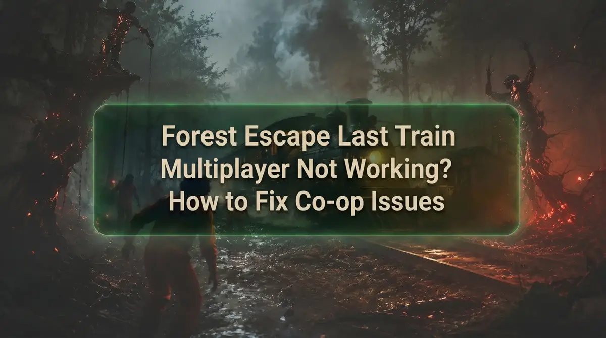 Cover of how to fix forest escape last train multiplayer not working