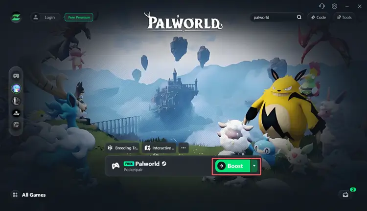 Boost Palworld with LagZapper for a more stable connection