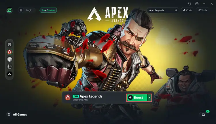 Boost Apex Legends connection with LagZapper