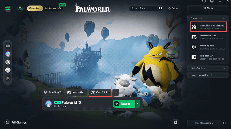 Use LagZapper's One-Click Mod Cleanup tool to remove all mods
