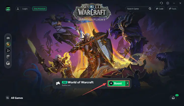 Boost the World of Warcraft connection with LagZapper
