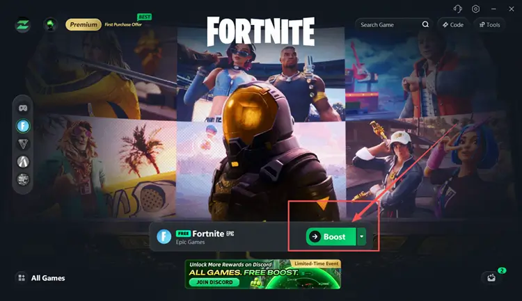 Boost Fortnite with LagZapper