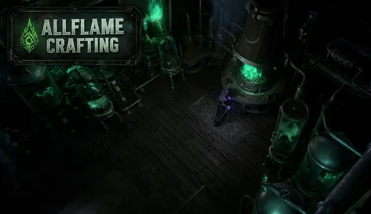 Transform items with Allflame Crafting