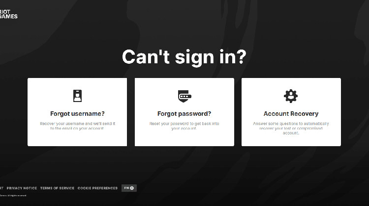 account recovery