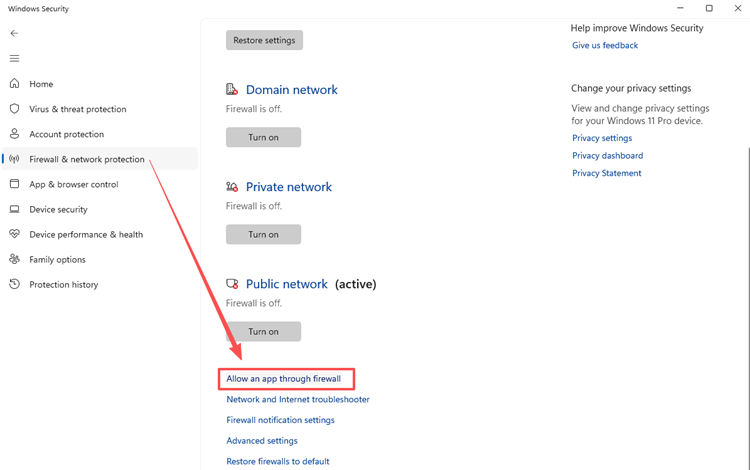 Allow Steam and Dota 2 through Windows Firewall