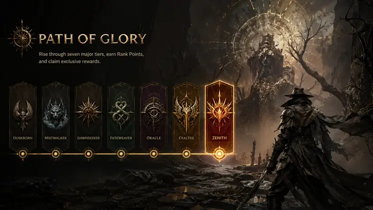 Path of glory ranked progression in mistfall hunter