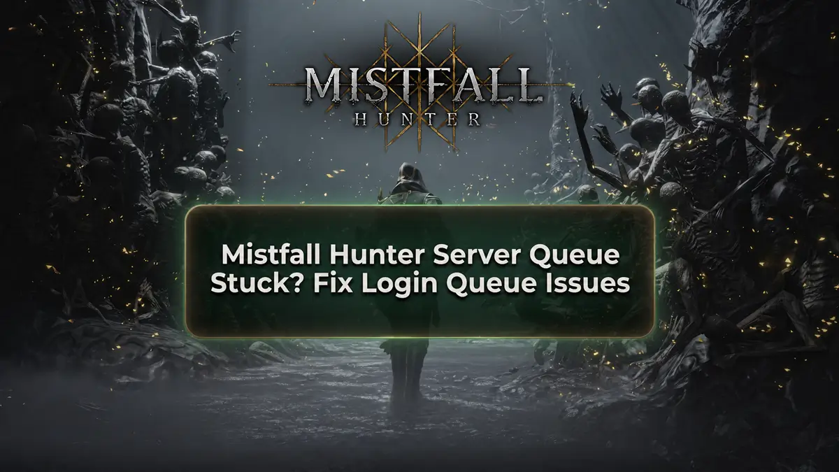 Mistfall Hunter server queue stuck and not moving