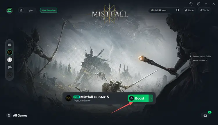 Boost Mistfall Hunter with a recommended server route