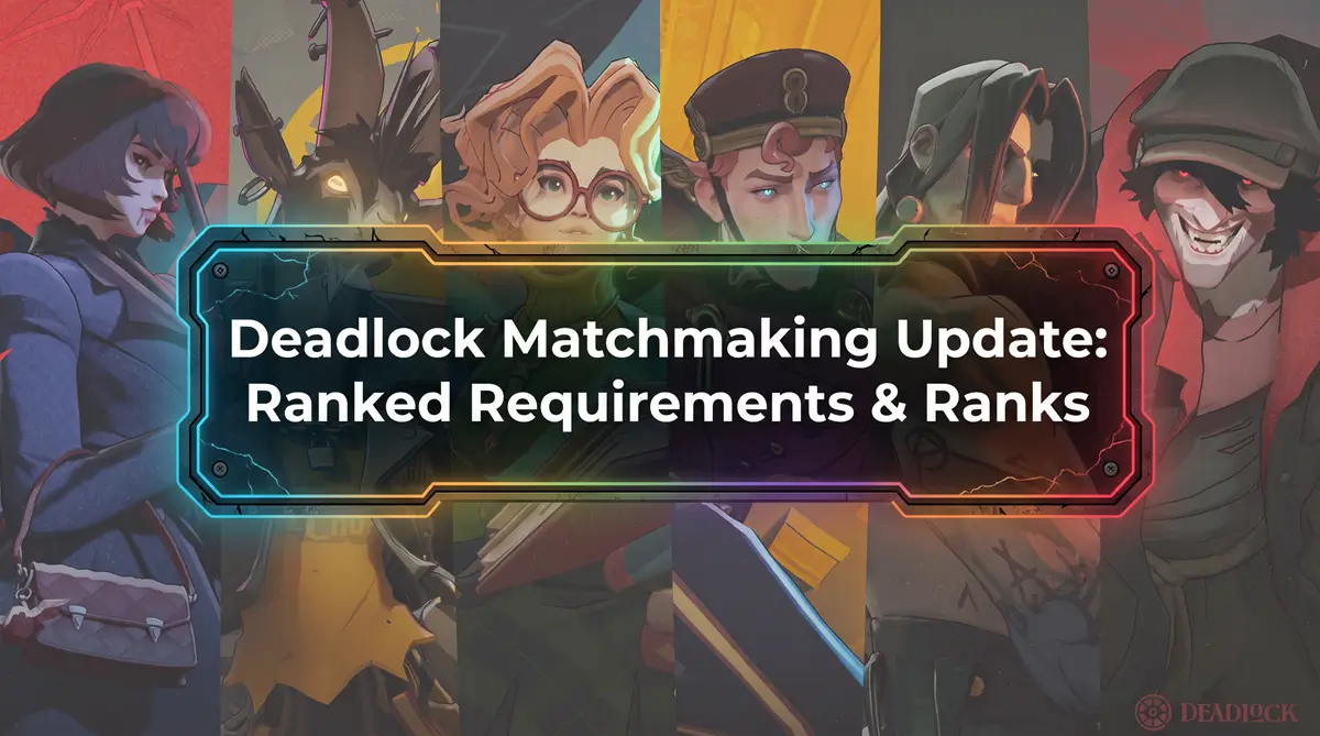 Обновление матчмейкинга Deadlock с новыми режимами Ranked и Standard