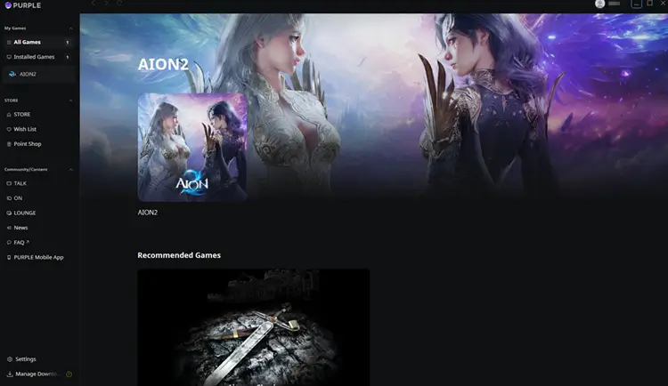AION 2 global PC release on PURPLE