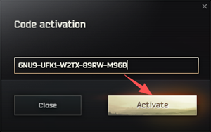 Ввод промокода Escape from Tarkov в BSG Launcher