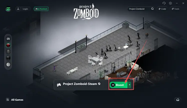 Boost Project Zomboid before launching