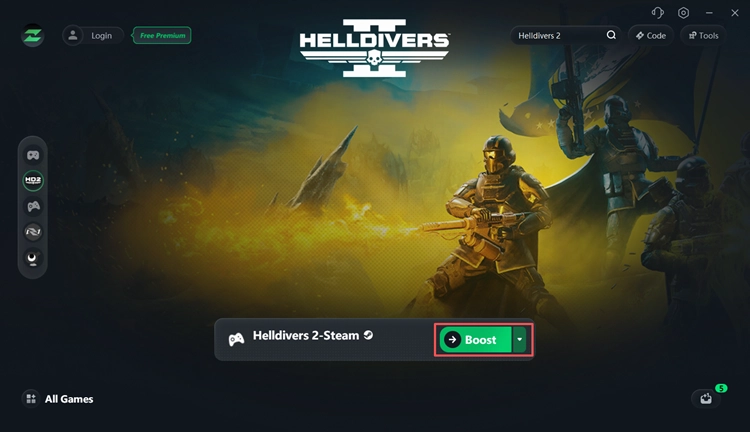 Boost Helldivers 2 with LagZapper for a more stable connection