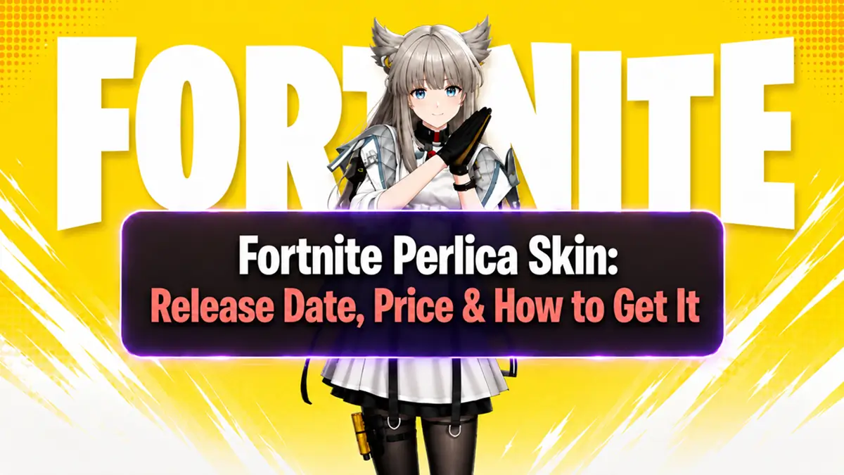 Fortnite Perlica skin from the Arknights Endfield collaboration