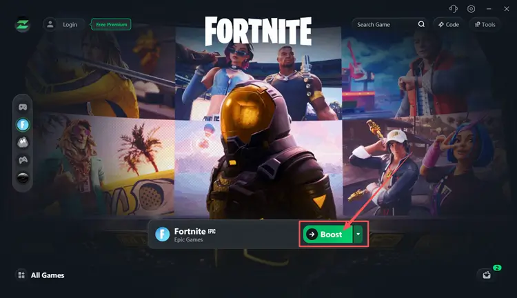 Boost Fortnite connection with LagZapper before launching the game