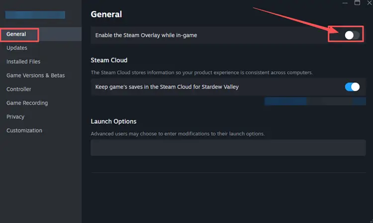Disable the Steam Overlay for Battlefield 6