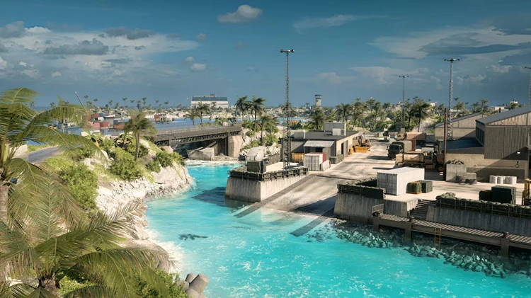 Toyoshima Docks on Wake Island in Battlefield 6