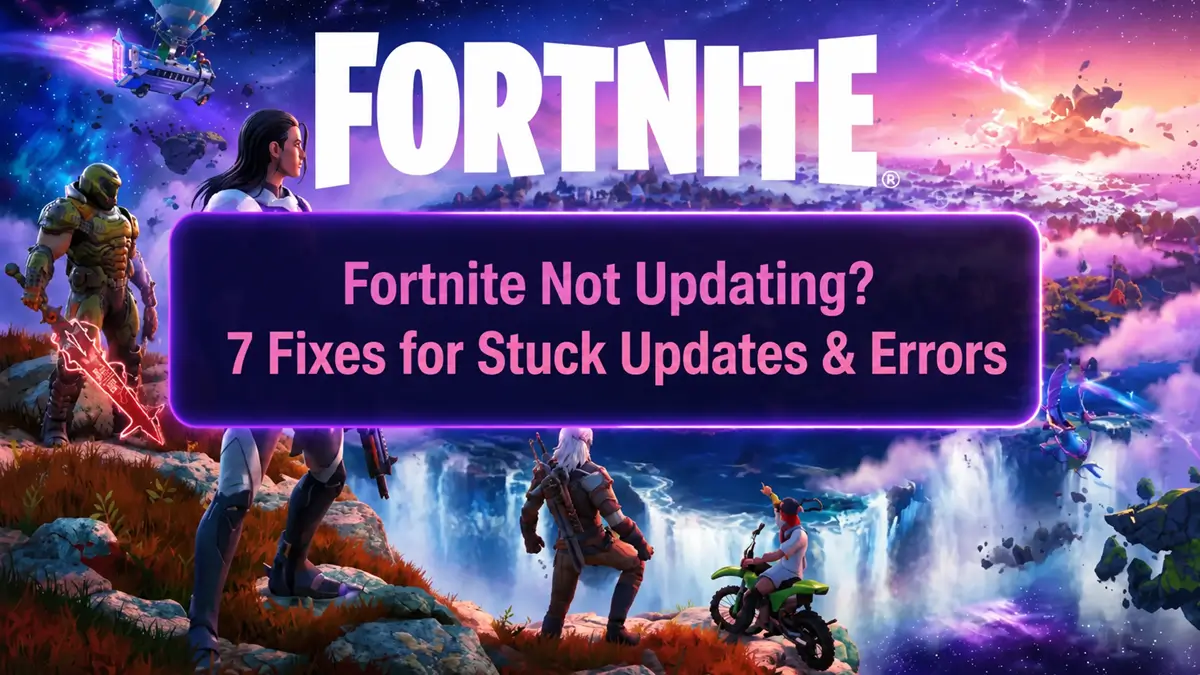 Fortnite not updating and update stuck fixes