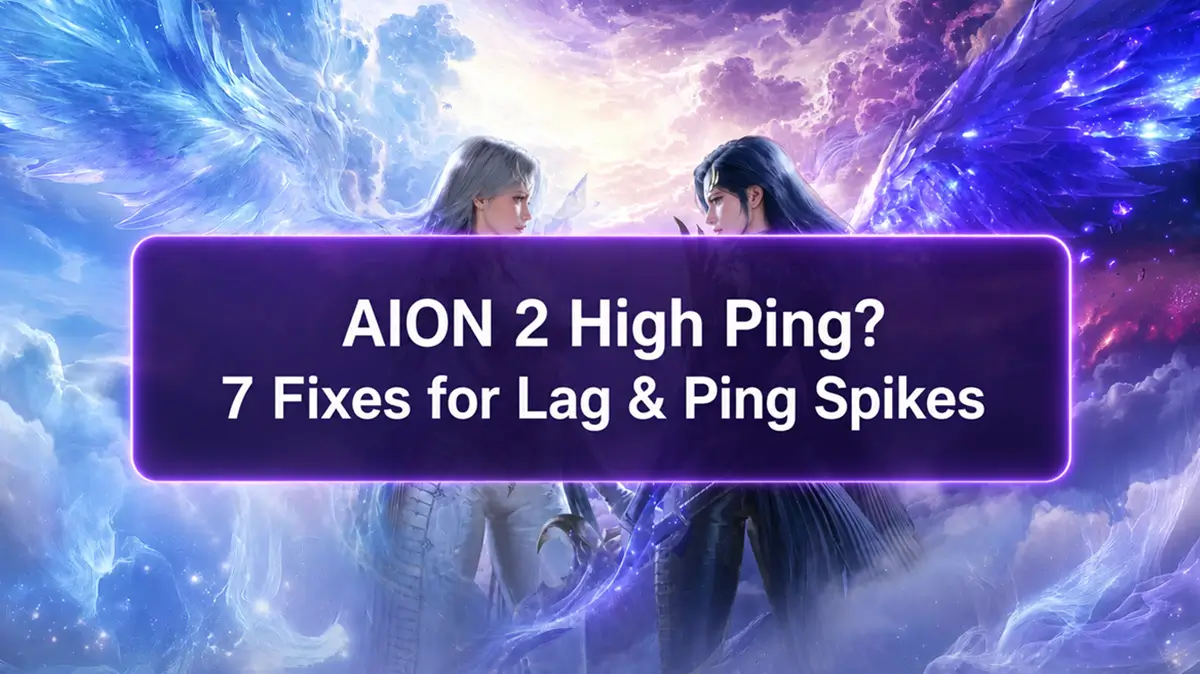 Behebung von Problemen mit hohem Ping, Verzögerungen und Paketverlusten in AION 2