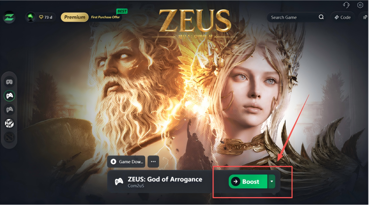 Enable Game Acceleration and Download the Launcher