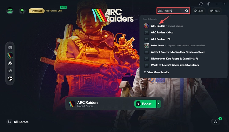 Search for ARC Raiders in LagZapper