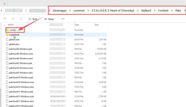 Delete manually installed STALKER 2 mods