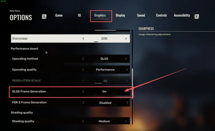 Disable Frame Generation in STALKER 2
