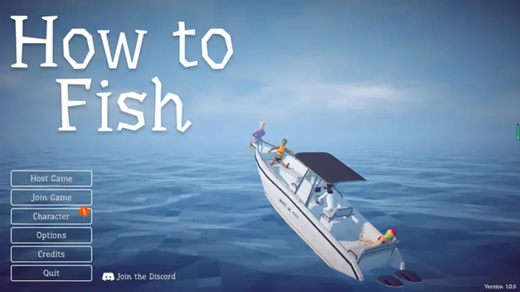Проверка предупреждений о подключении Steam в главном меню How to Fish