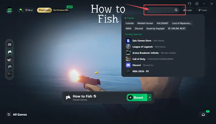 Поиск How to Fish в LagZapper