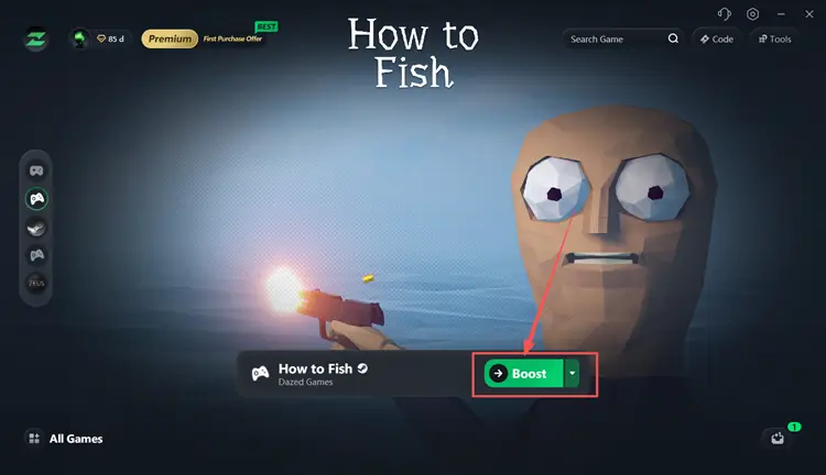 Ускорение подключения How to Fish с помощью LagZapper