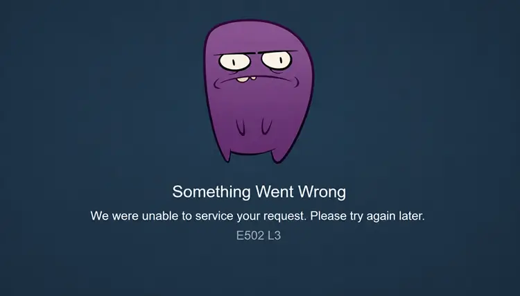 Steam Error E502 L3
