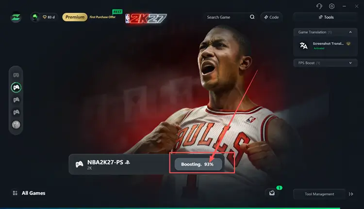 Select an NBA 2K27 node and boost