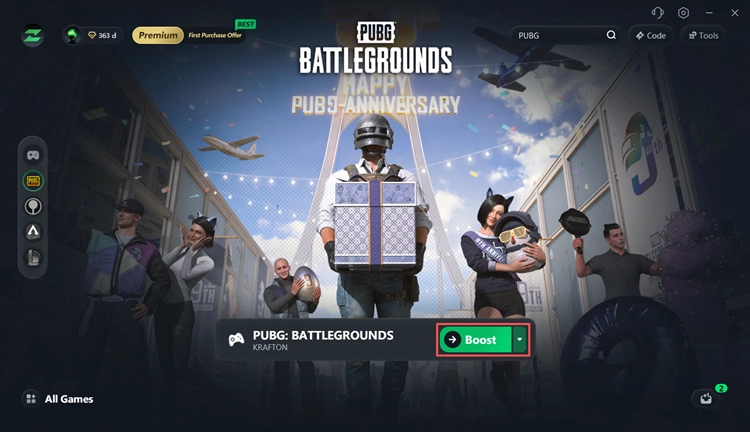 Boost PUBG with LagZapper to reduce lag and lower ping