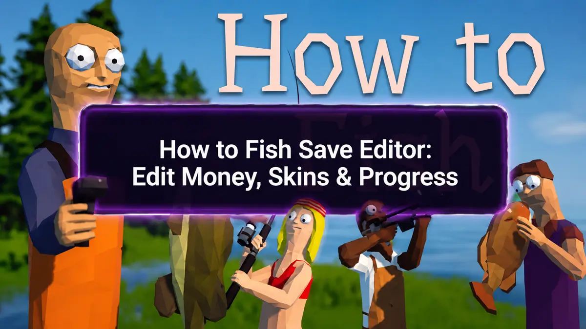Редактор сохранений How to Fish для данных игрока и мира