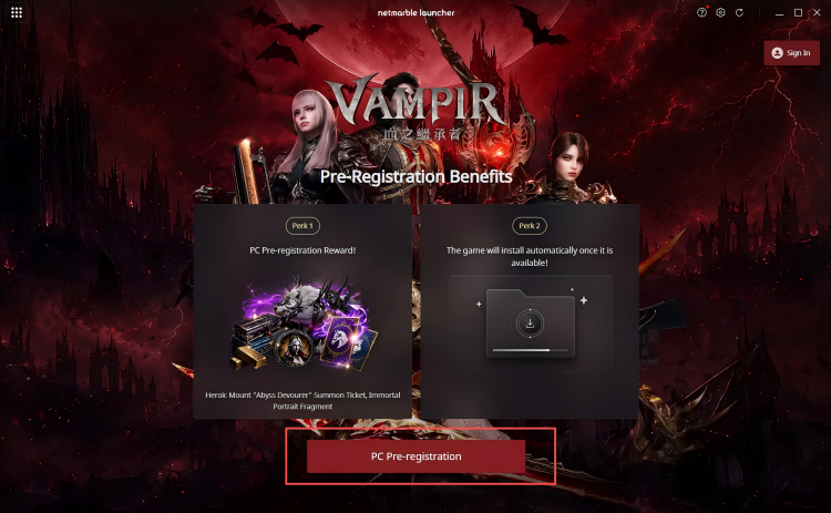 Click PC Pre-registration