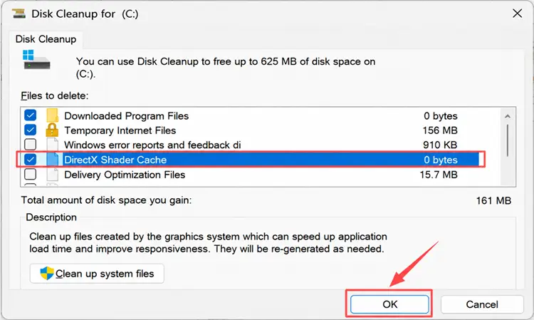 Clear the DirectX Shader Cache in Windows
